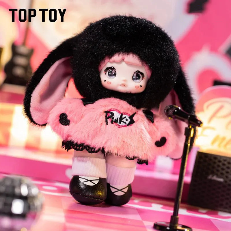 TOPTOY Pink Bunny Vinyl Doll - Trendy Play Collection Ornament