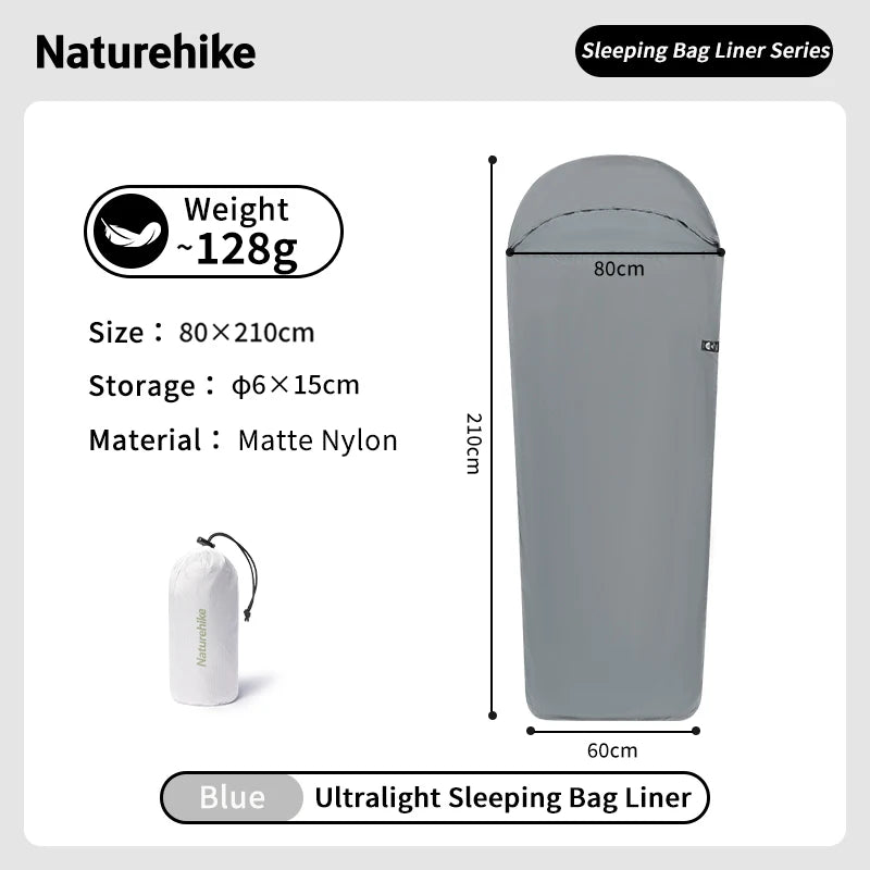 Naturehike Ultralight Stretch Mummy Sleeping Bag Liner for Travel