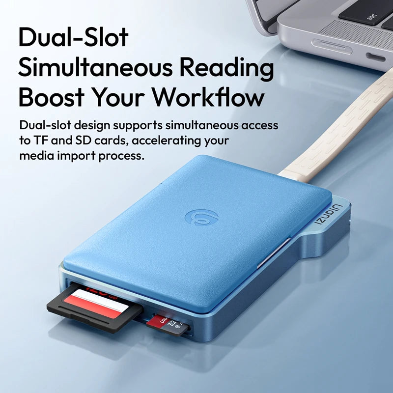 Ulanzi DC01 Portable Memory Card Case & Dual-Slot Card Reader