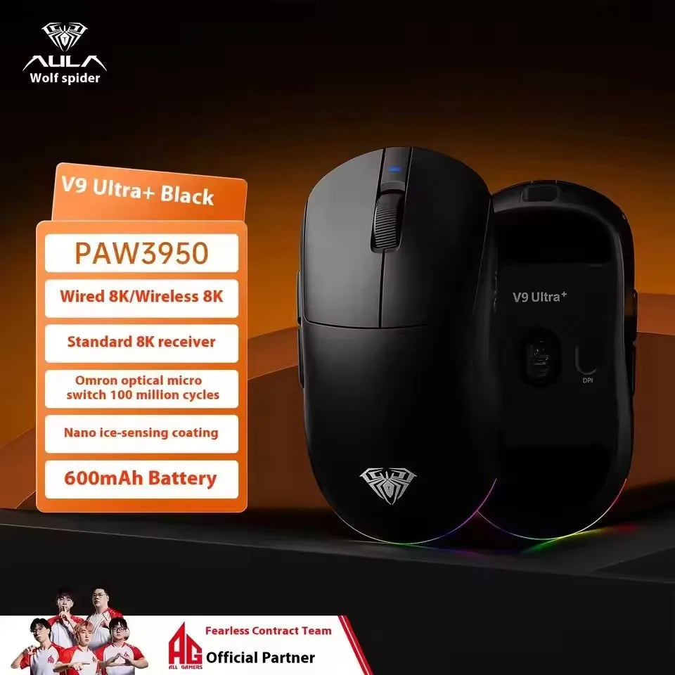 AULA V9 MAX+ Wireless Gaming Mouse - Ultra-Fast, Ergonomic, Versatile