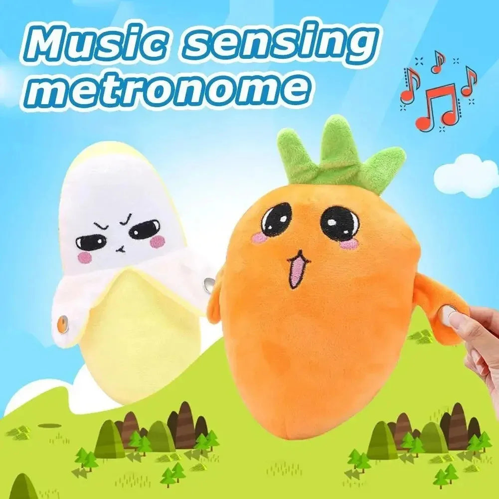 Interactive Musical Carrot Plush Toy for Parent-Child Fun
