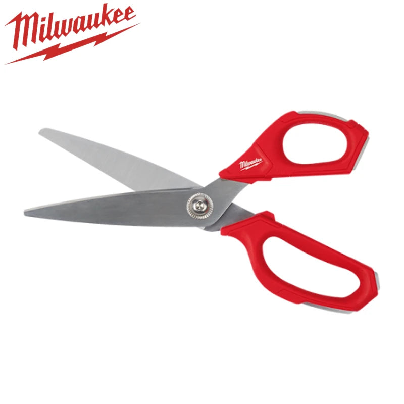 Milwaukee Jobsite Offset Scissors - Durable, Micro-Serrated, All-Metal Design