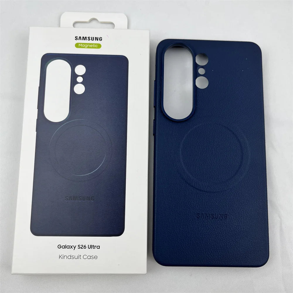 Luxurious Leather Magnetic Case for Samsung Galaxy S26 Ultra