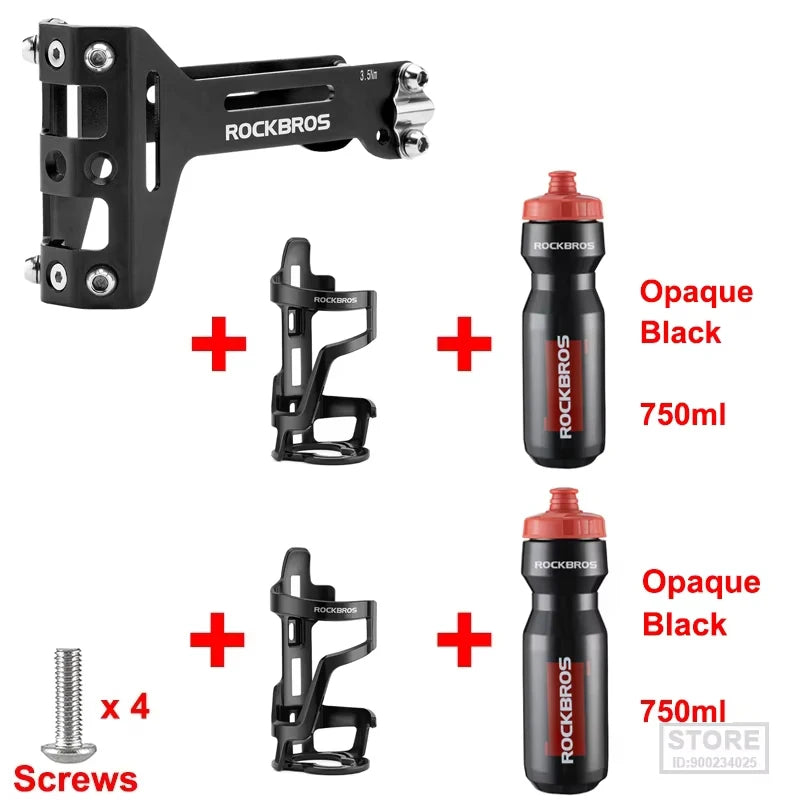 ROCKBROS Double Cup Bicycle Water Bottle Cage for Cycling Enthusiasts