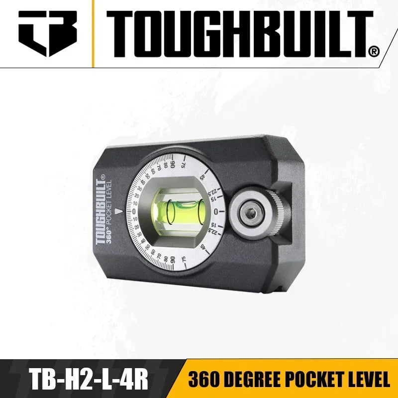 TOUGHBUILT 360-Degree Pocket Level - Magnetic Precision Tool