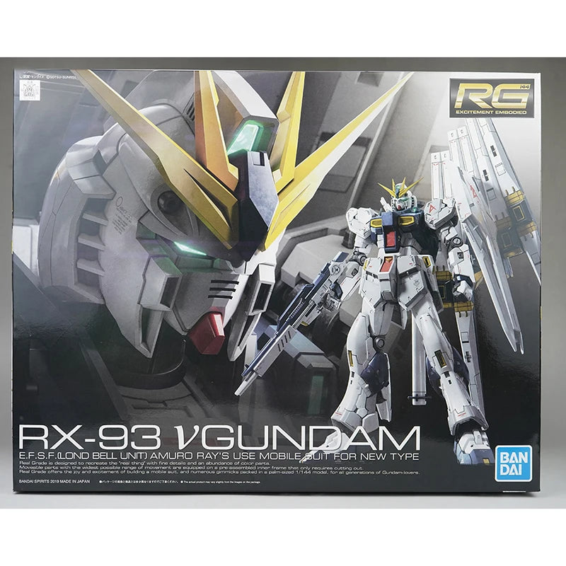 Bandai RG RX-93 V GUNDAM Model - Stunning Anime Collectible