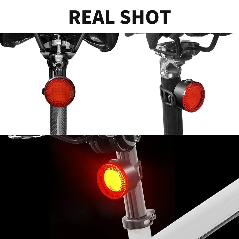BUCKLOS USB Rechargeable Bike Lights - Front & Rear LED Safety Set