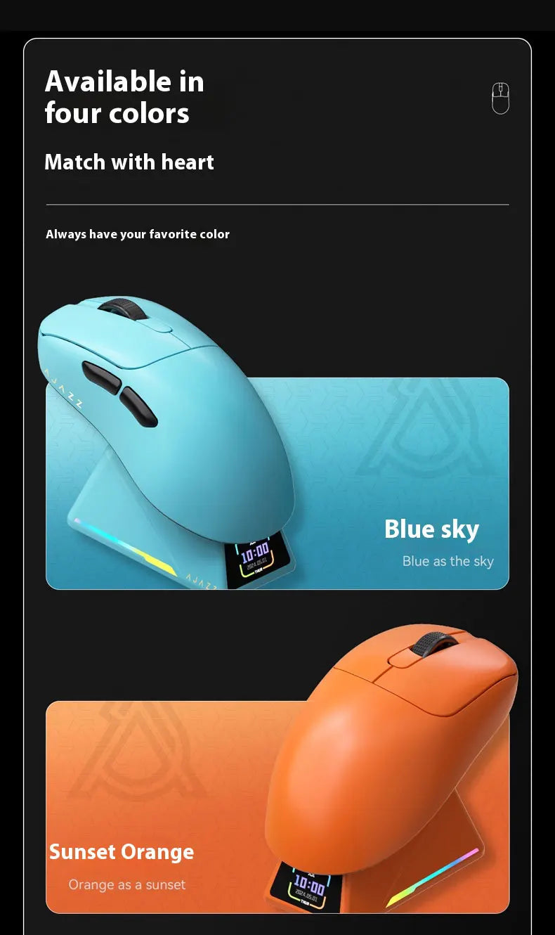 AJAZZ AJ179 V2 MAX 42000 DPI Ergonomic Wireless Gaming Mouse