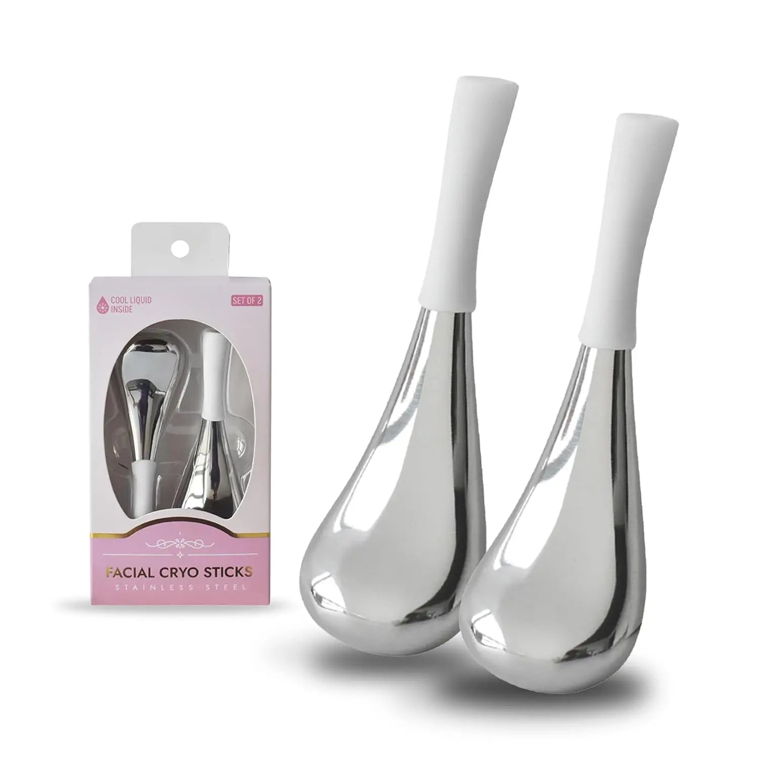 VIMYSHOW Ice Globes - Stainless Steel Cryo Sticks for Radiant Skin