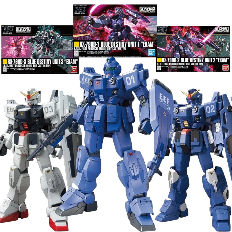 Bandai Blue Destiny Unit Action Figure - Gundam Model Toy