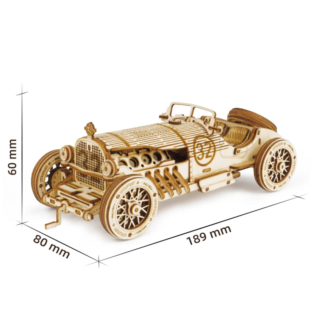 Robotime 3D Wooden Classic Car Model Building Kit - Vintage Design