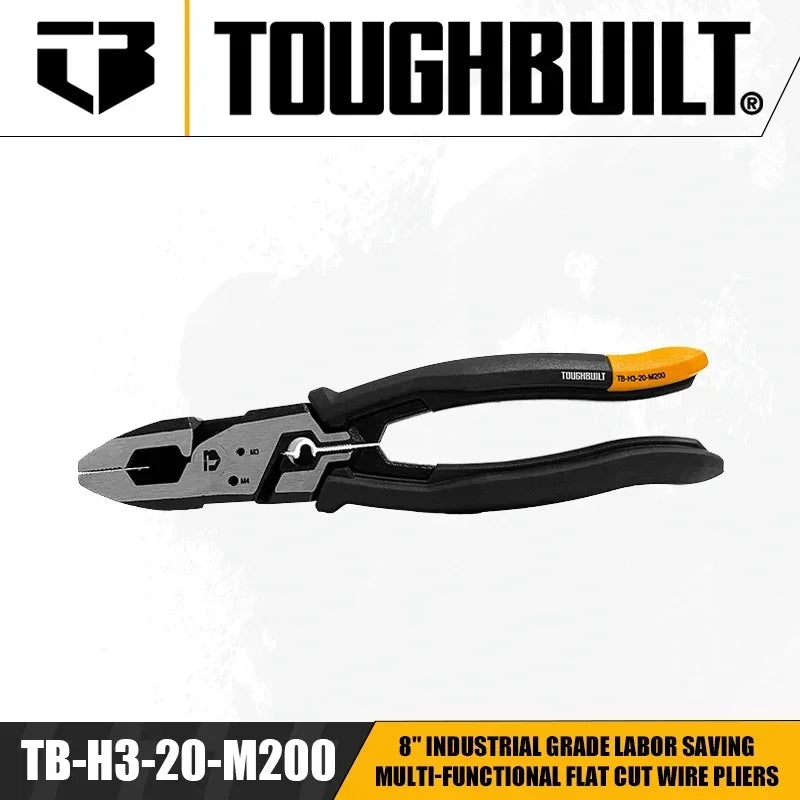 TOUGHBUILT 8" Heavy-Duty Multi-Functional Wire Pliers