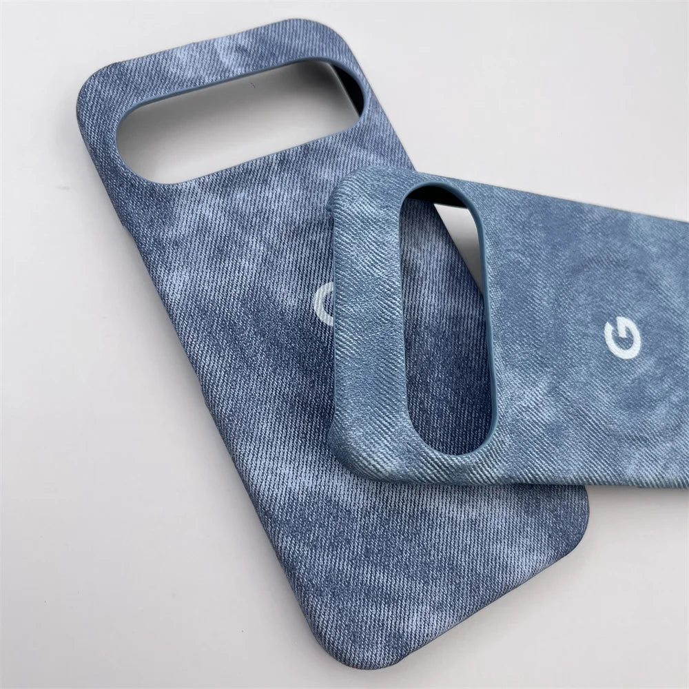 Chic Denim Magnetic Wireless Charging Case for Google Pixel Models