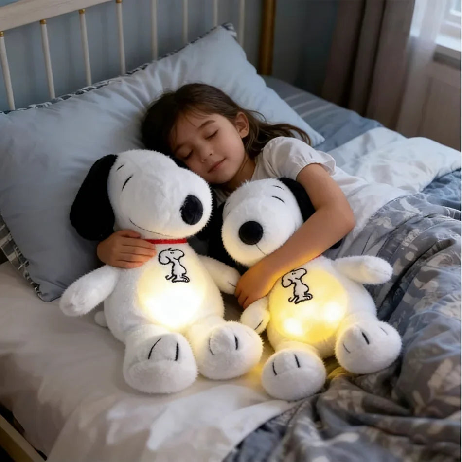 Cute Disney Snoopy Plush Doll - Soothing Music & Light Toy for Kids