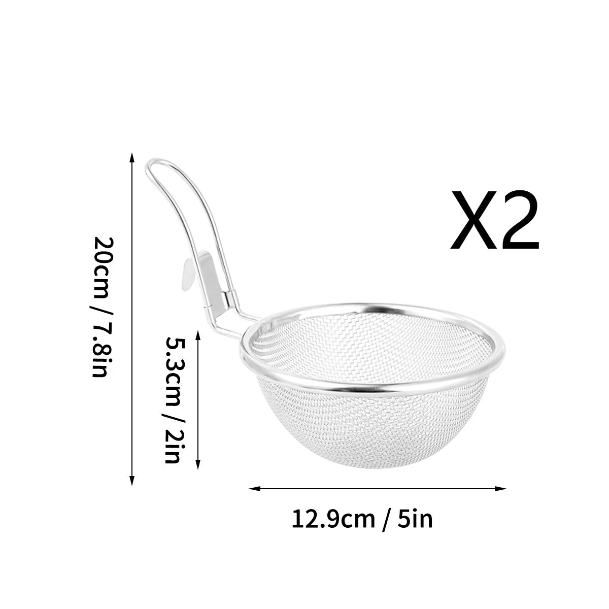304 Stainless Steel Colander - Multi-functional Kitchen Strainer