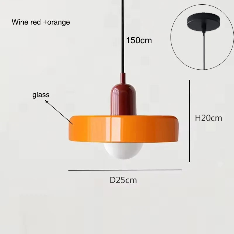 Stylish Modern Glass Pendant Light for Home & Dining Spaces