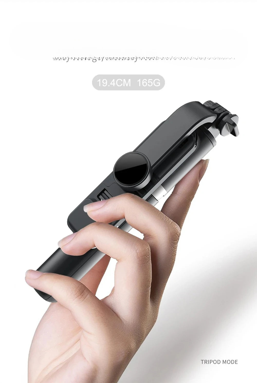 Bluetooth Selfie Stick Tripod with Remote & LED Light for Smartphones