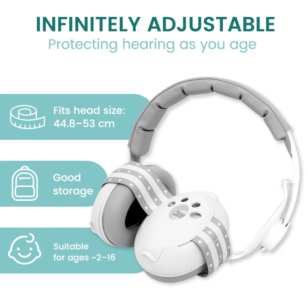 Noise Cancelling Baby Ear Protection Headphones - Travel Essential