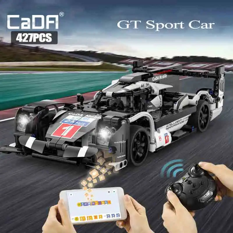 Cada 427pcs Remote Control GT Sports Car Model Building Blocks