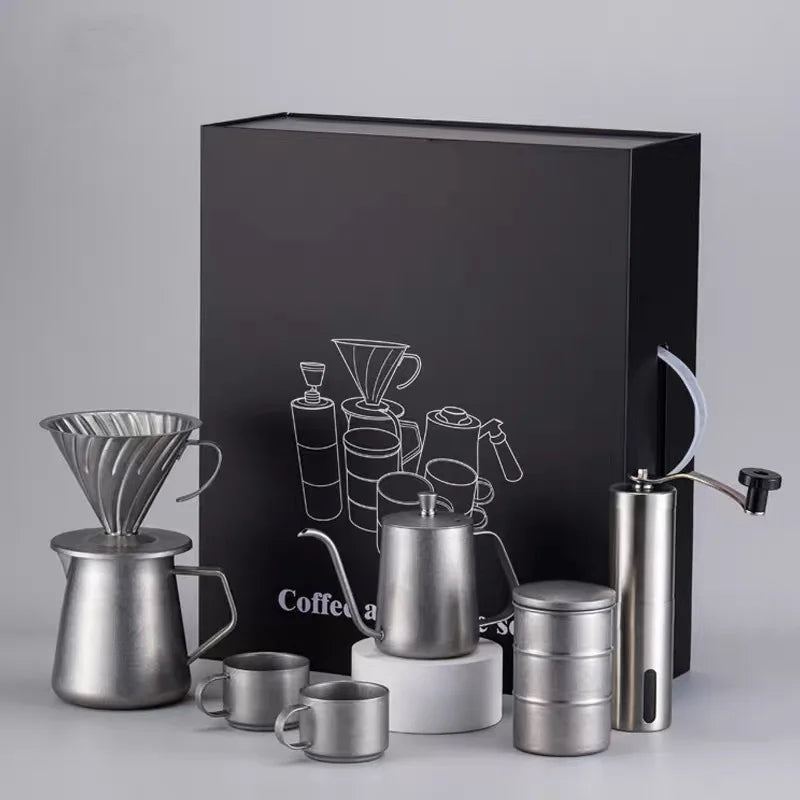 Exquisite Pour Over Coffee Tool Set - Perfect Gift Box!