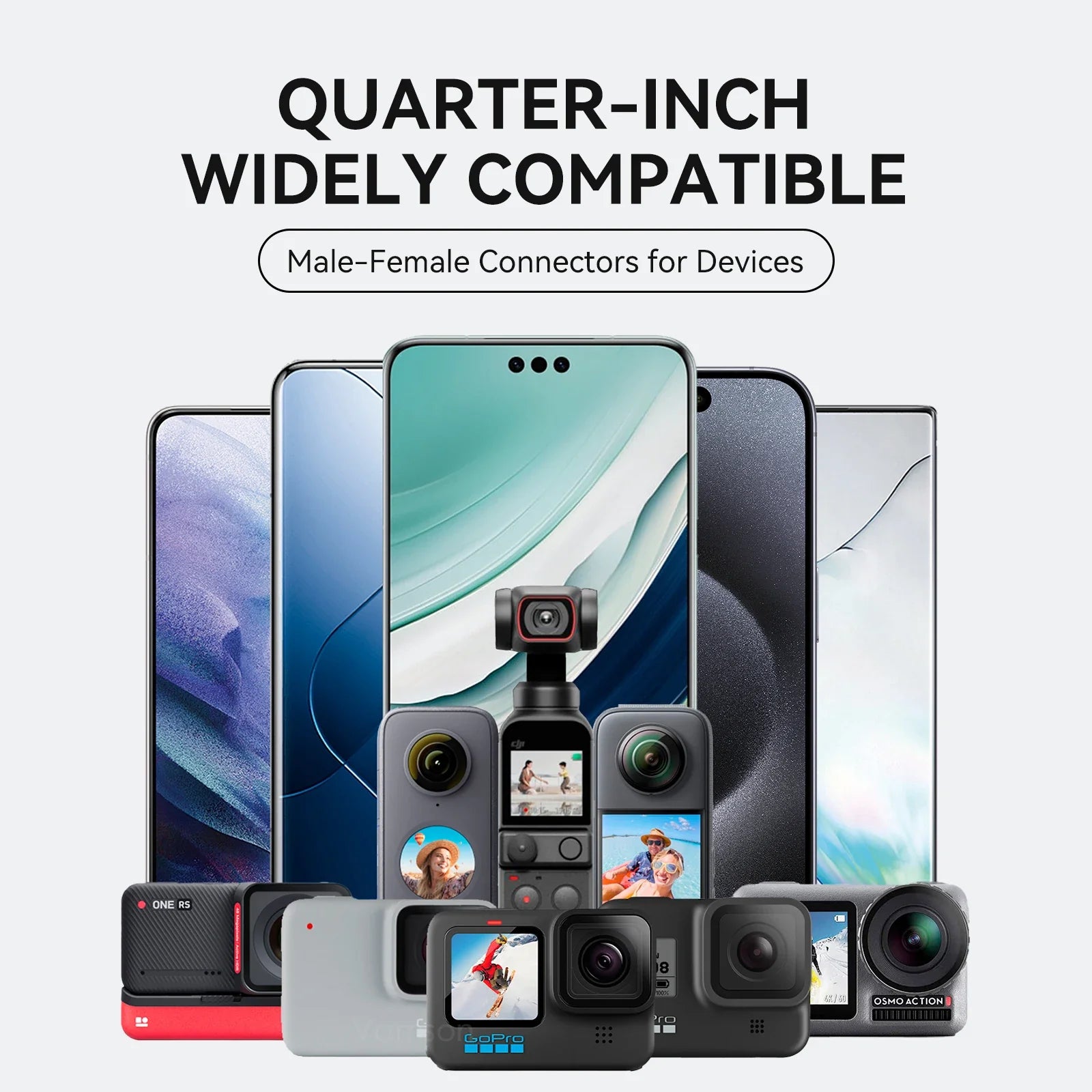 TELESIN Magnetic Phone Mount - Flexible & Secure for Any Smartphone