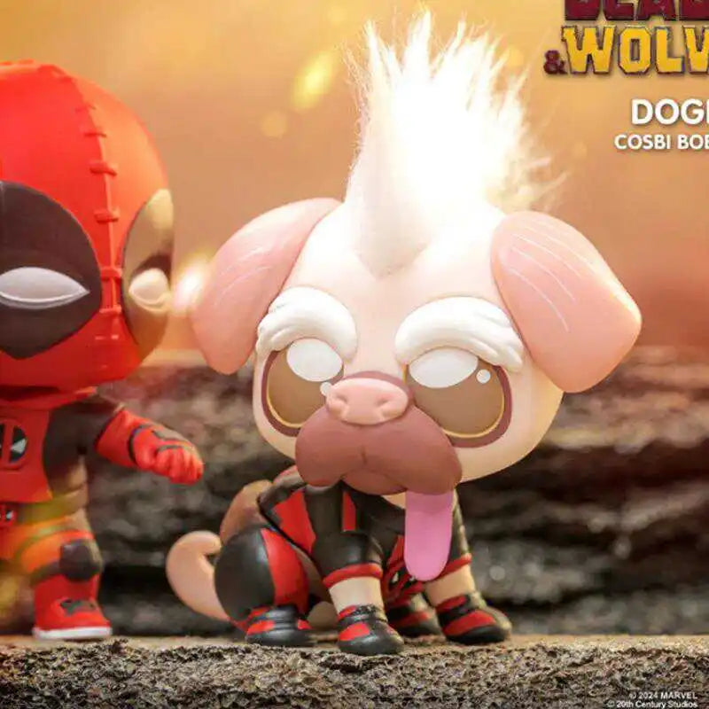 Cute Deadpool & Wolverine Q-Version Anime Figures - Kawaii Collectible