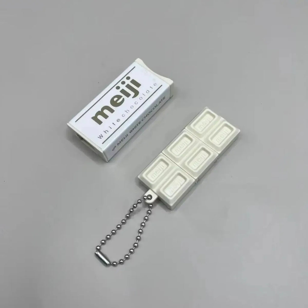Creative Japanese Simulated Chocolate Fidget Keychain Pendant - Stress Relief