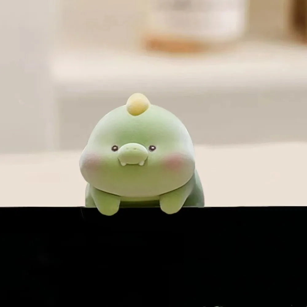 Cute Animal Computer Monitor Decor - Fun Desk Ornaments