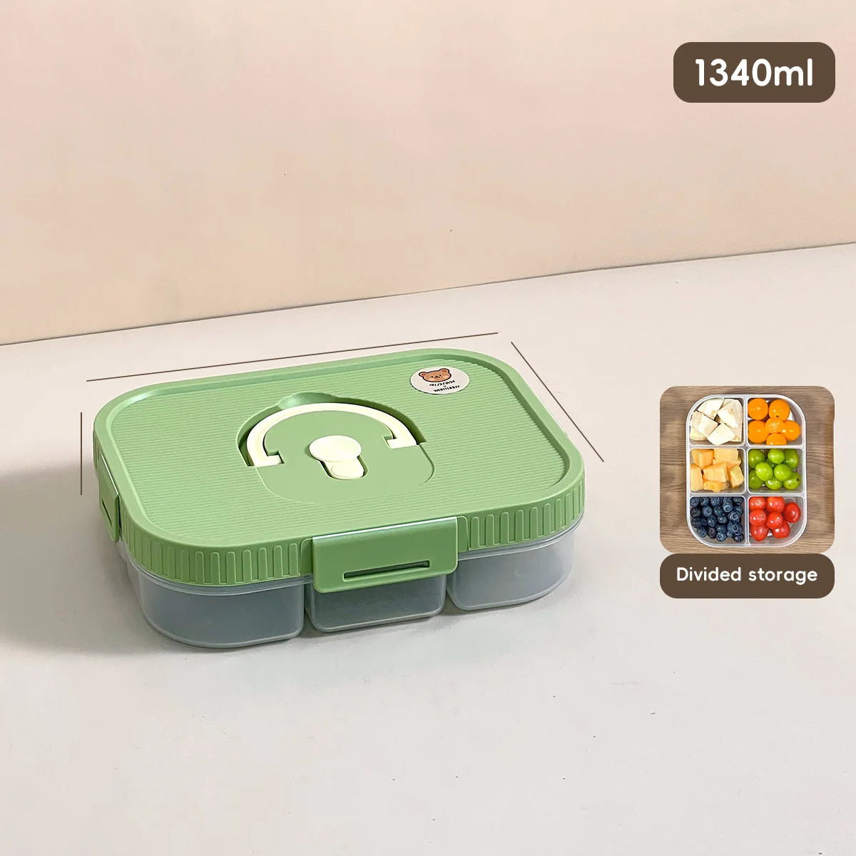 Divided Spice Storage Box - Moisture & Insect Proof Organizer