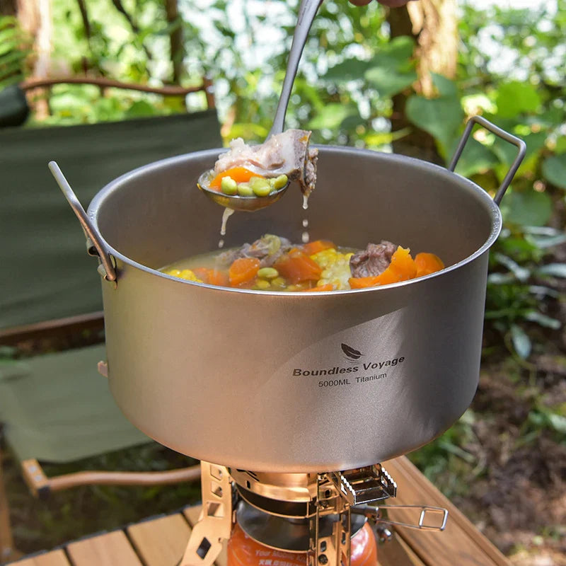 Boundless Voyage 5.0L Titanium Pot for Camping & Hiking