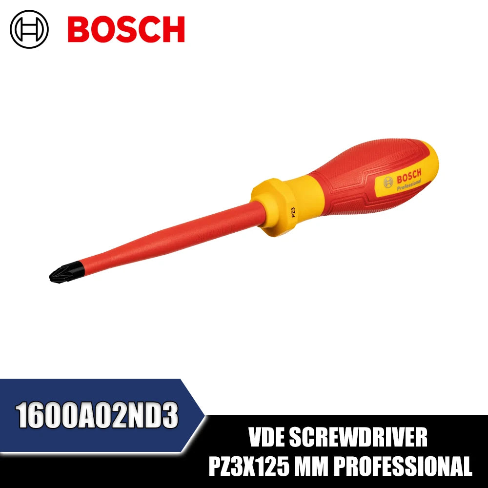 Bosch VDE Insulated Screwdriver Set PZ1x100/PZ2x125/PZ3x125MM