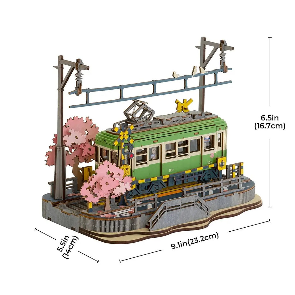 Robotime Sakura Journey 3D Wooden Puzzle Car - Creative Eco-Friendly Fun