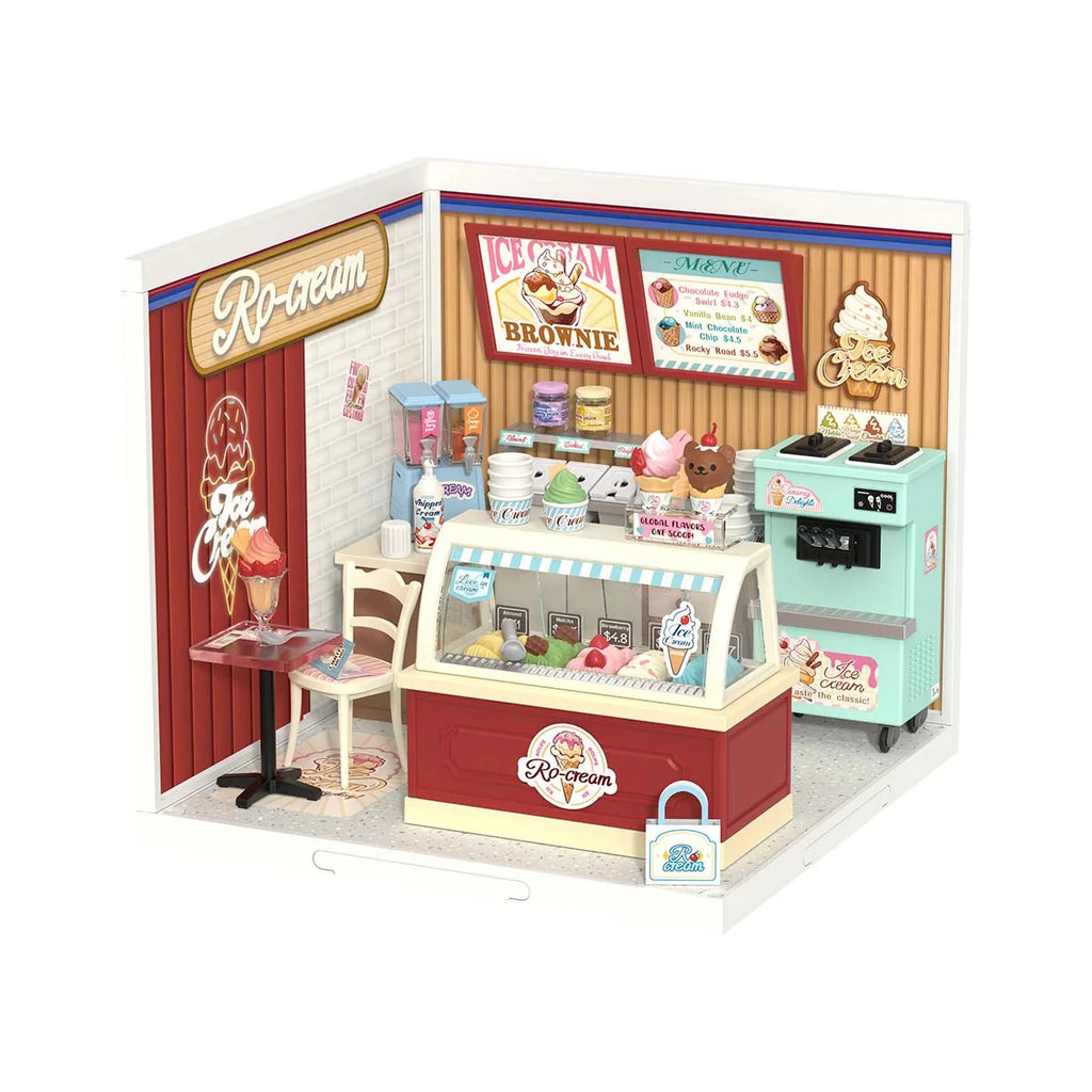 Robotime 3D Puzzle Miniature Pink Bedroom DIY Model Kit