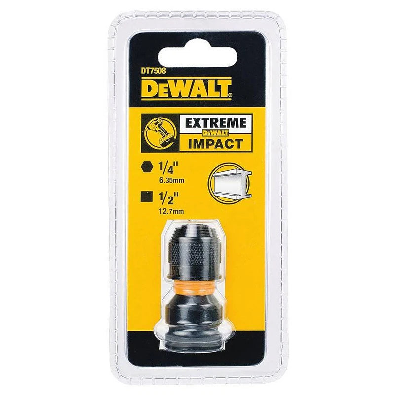 DEWALT 1/4" Hex to 1/2" Square Impact Adapter Tool Accessories