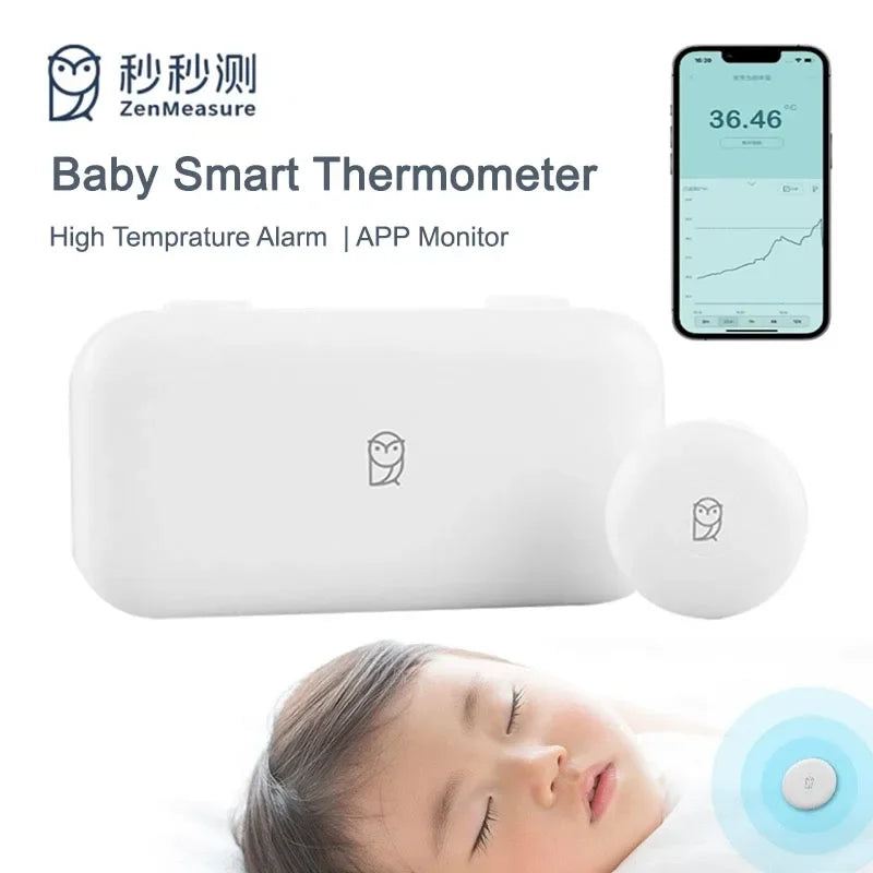 Miaomiaoce Smart Baby Thermometer Pro with App & High Temp Alarm