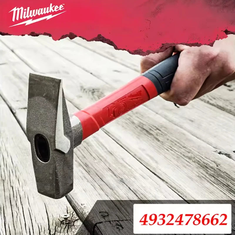 Milwaukee Fiberglass Ball Peen Hammer with Anti-Vibration Grip
