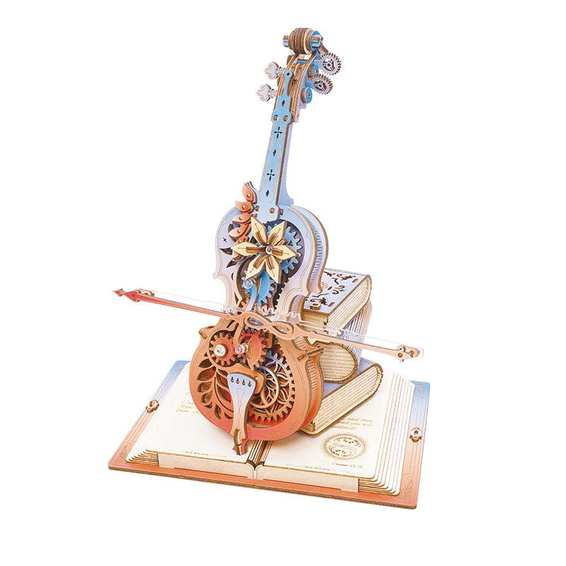 Robotime Rokr 3D Wooden Symphony Music Box - Unique Gift for All Ages