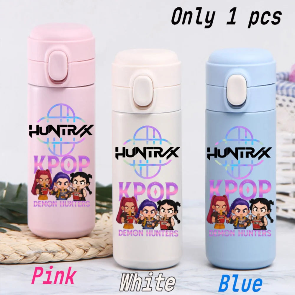 KPop 420ML Insulated Thermos Cup - Stylish Water Bottle Gift
