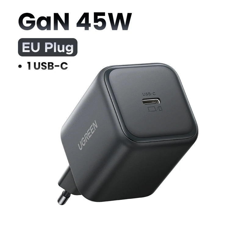 UGREEN 45W GaN USB-C Fast Charger - Rapid & Universal Compatibility