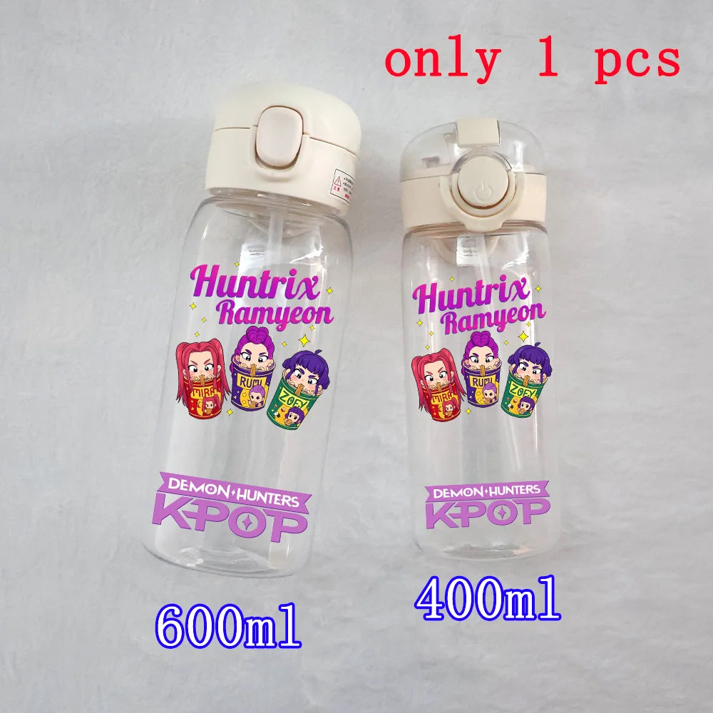 K-Pop Large Capacity Water Bottle - 400ML to 600ML for Fans