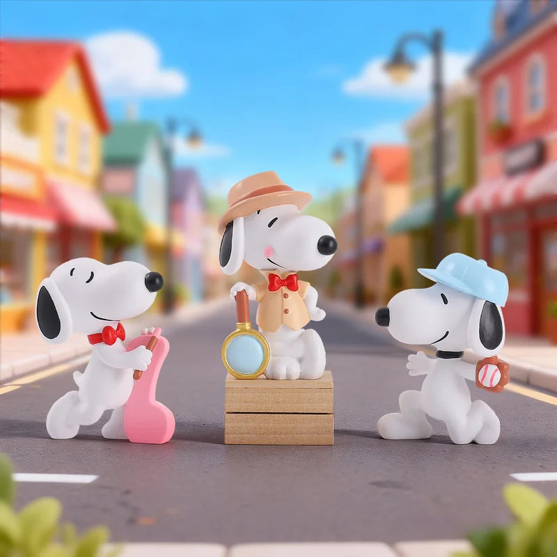 White Puppy Series Q Version Collectible Figurines - Mystery Gift Box