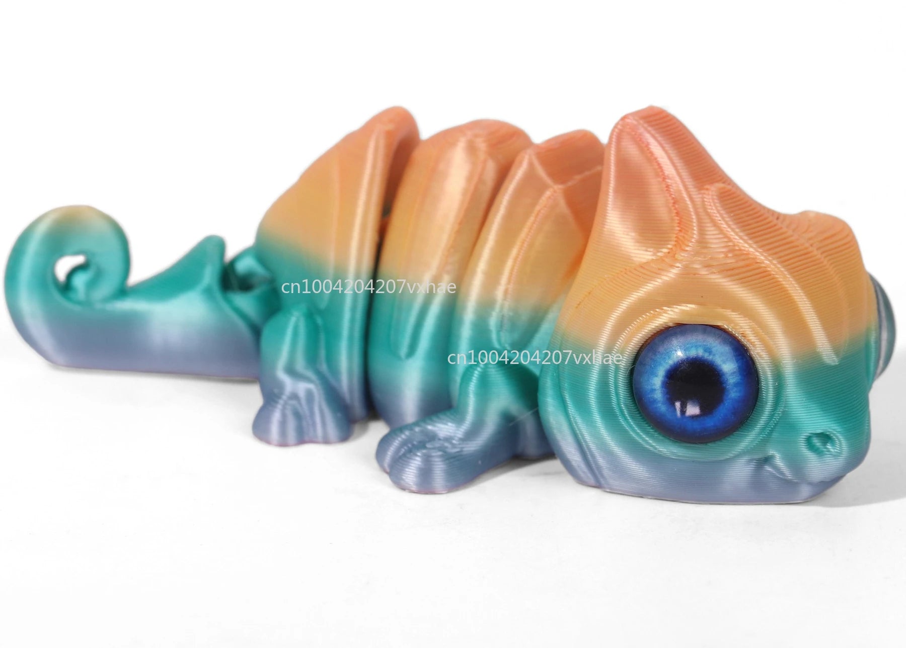 Multi-Joint 3D Printed Chameleon Figures - Unique Home Decor & Gift