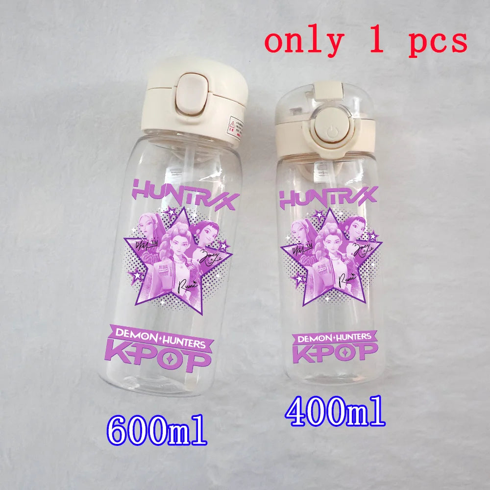 K-Pop Large Capacity Water Bottle - 400ML to 600ML for Fans