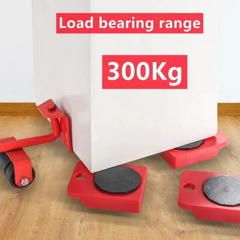 Heavy Duty Furniture Mover Set - 5pcs Roller Sliders for Easy Moving