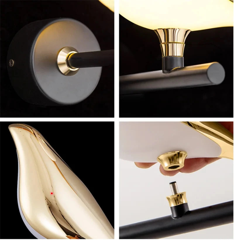 Modern LED Magpie Bird Wall Lamp - Art Deco Indoor Lighting