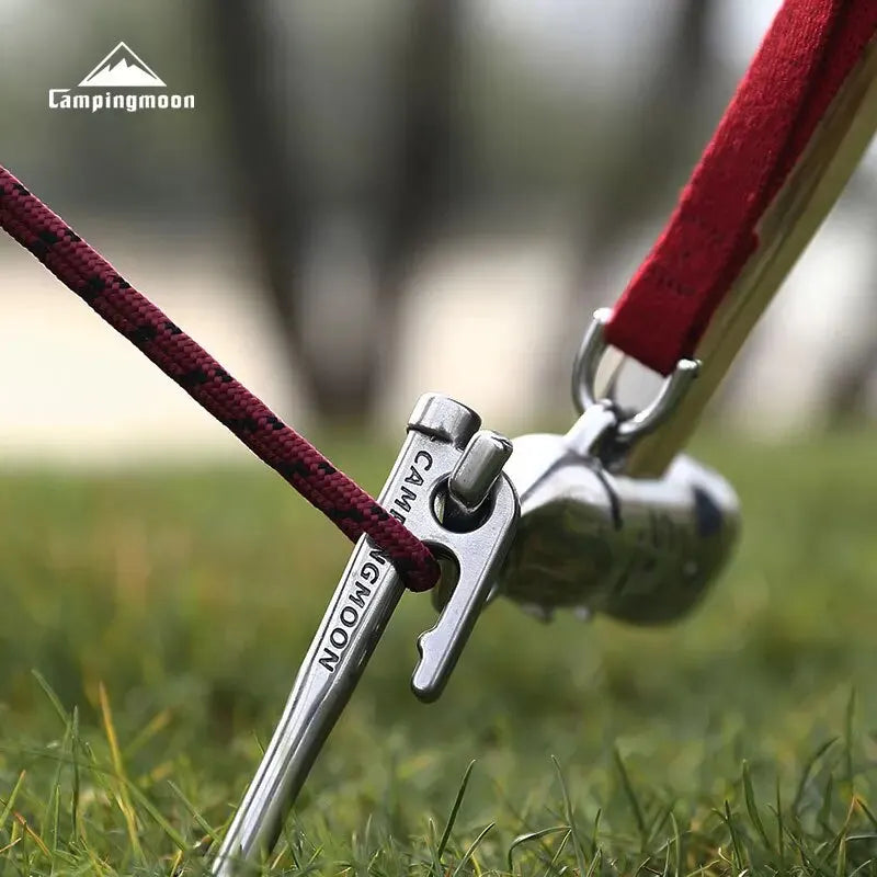 Campingmoon Stainless Steel Camping Hammer with Nail Puller