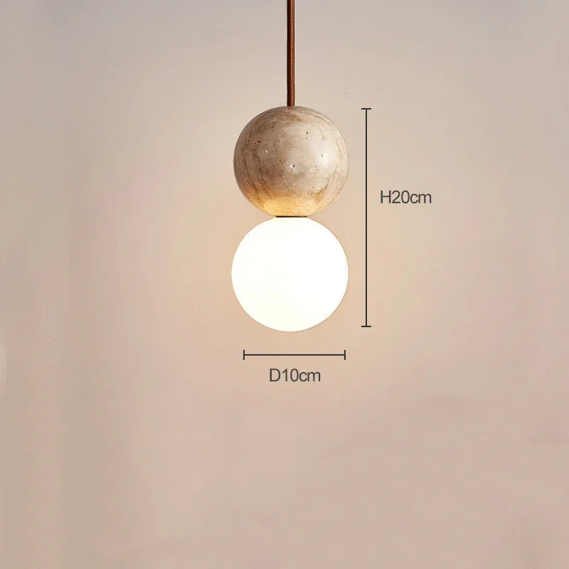 Modern LED Stone Pendant Light Chandelier - Stylish Hanging Fixture