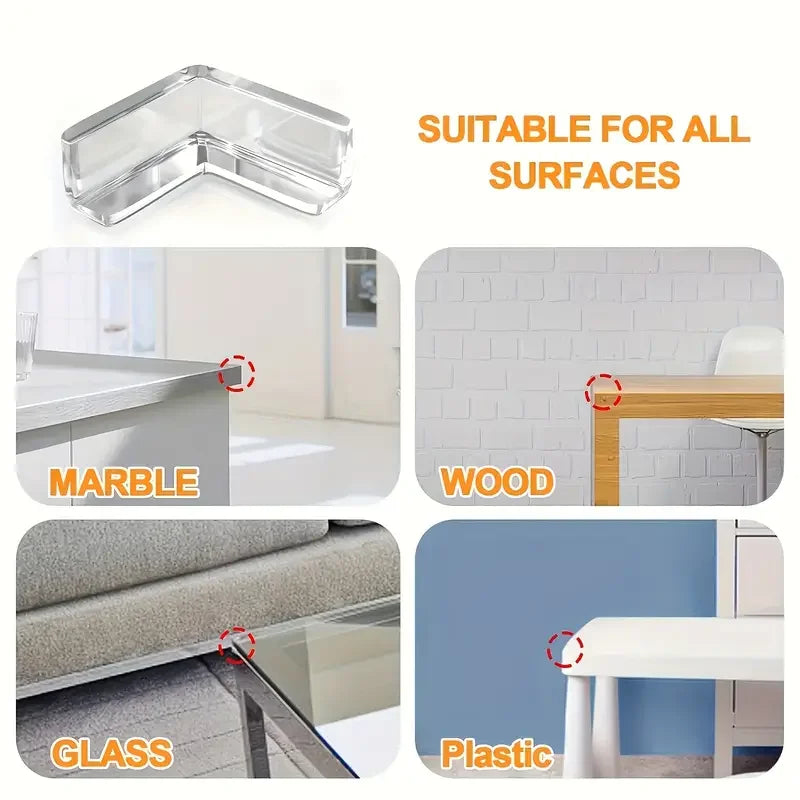 10 Premium Transparent Silicone Corner Protectors for Safe Home Edges