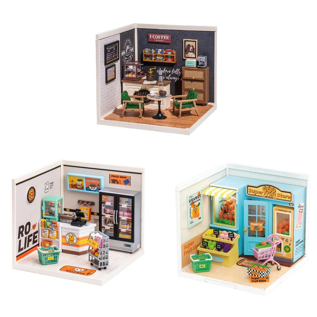 Rolife DIY Miniature House Cafe - Fun Building Kit for All Ages