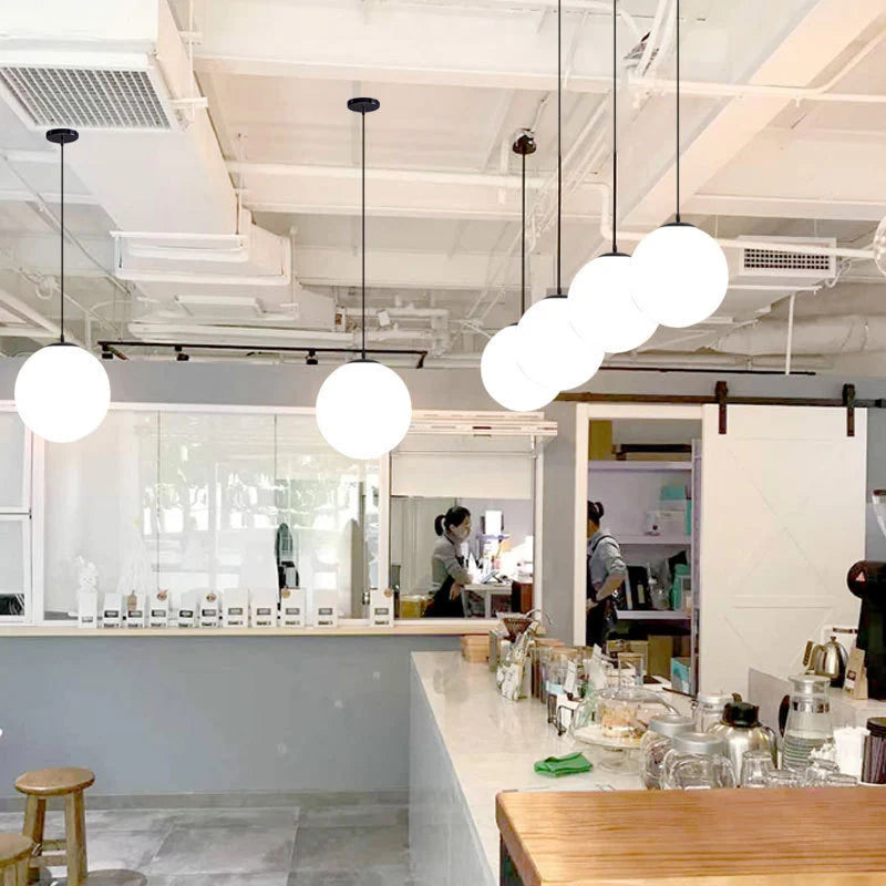Modern Globe Glass Pendant Light - Stylish Chandelier for Home